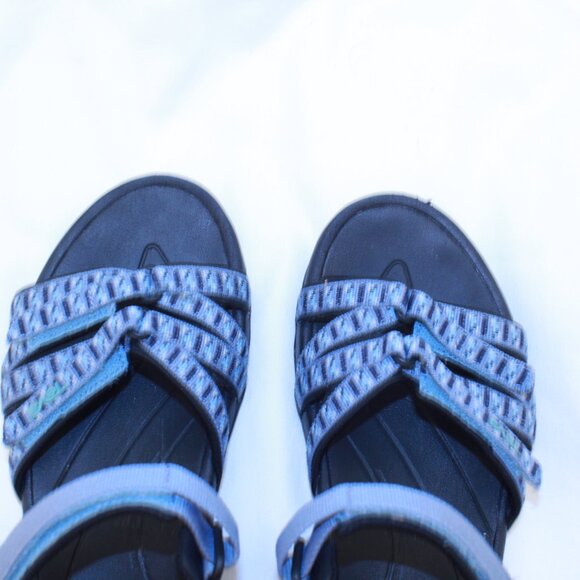 Teva SZ 9 Blue Mirage TIRRA Adjustable Strap Outdoor Hiking Water Sports Sandals - Picture 10 of 12